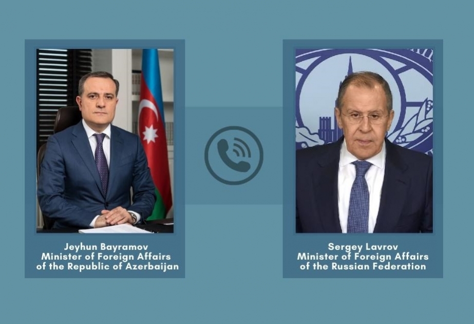 مكالمة هاتفية بين وزيري خارجية أذربيجان وروسيا