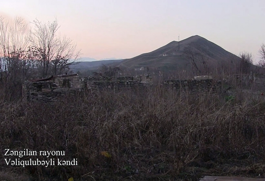 Müdafiə Nazirliyi Zəngilan rayonunun Vəliqulubəyli kəndinin videogörüntülərini yayıb VİDEO