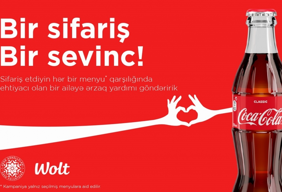“Coca-Cola” və “ASAN Könüllüləri” təşkilatı 7 min ailəyə dəstək olacaq “Bir sifariş – Bir sevinc” sosial kampaniyasına başlayırlar