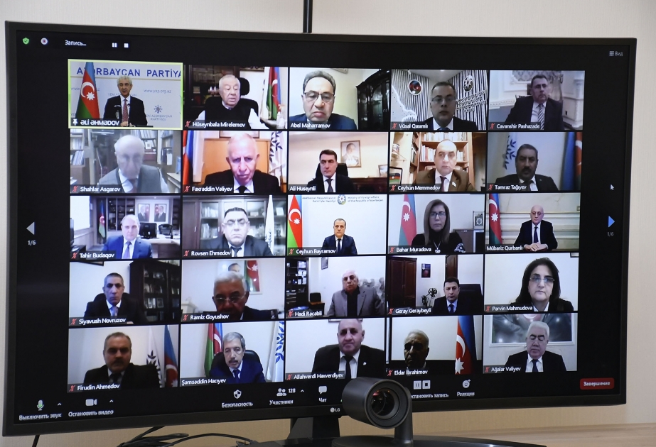“Vətən müharibəsində möhtəşəm zəfər: Azərbaycanın və regionun gələcəyinə baxış” mövzusunda videokonfrans keçirilib