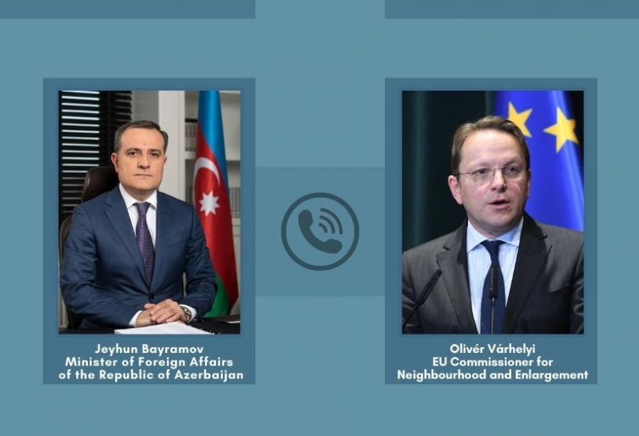 Se realizó una conversación telefónica entre el Canciller de Azerbaiyán y el Comisario Europeo de Vecindad y Ampliación