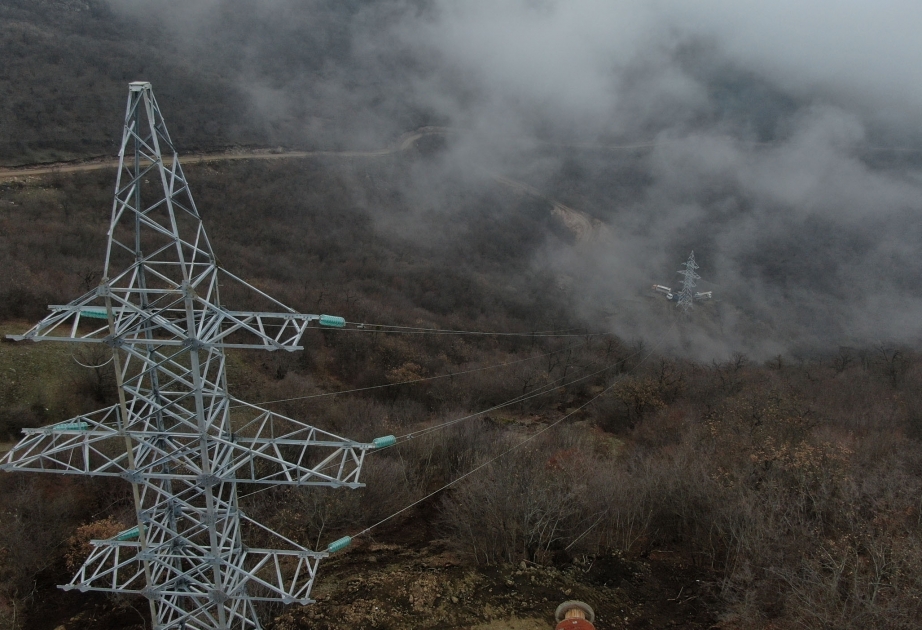 “Azərenerji” Şuşaya 110 kilovoltluq yüksəkgərginlikli elektrik xətti çəkir VİDEO
