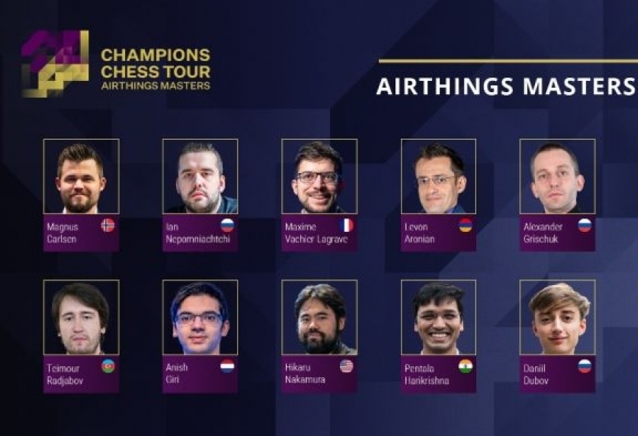Teymur Rəcəbov “Airthing Masters” turnirinin ilkin mərhələsində Maqnus Karlsenlə mübarizə aparacaq