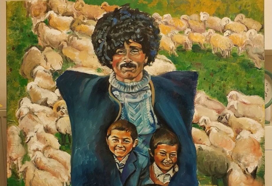 Türkiyədə yaşayan azərbaycanlı rəssam torpaqlarımızın işğaldan azad edilməsi münasibətilə rəsm əsəri hazırlayıb