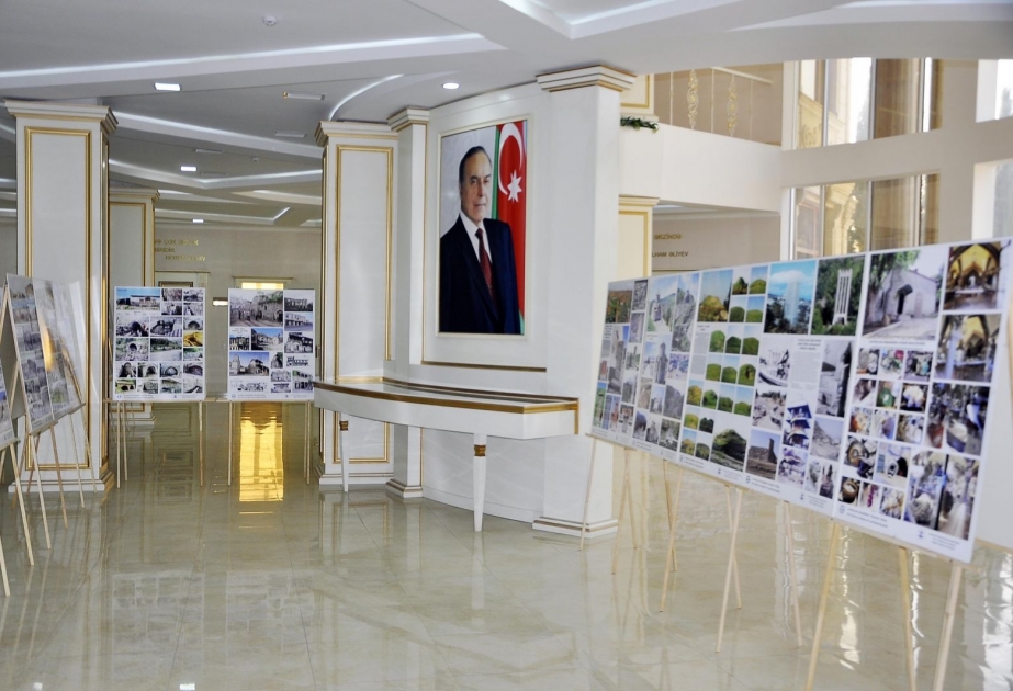 Ağdam rayonunda erməni vandalizminə məruz qalmış tarixi abidələrlə bağlı sərgi açılıb
