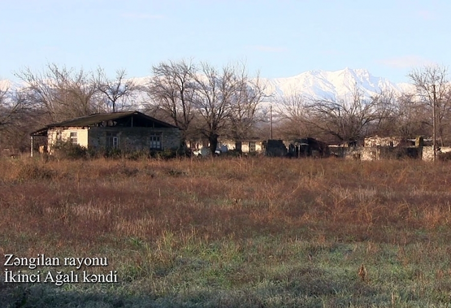 Azerbaijan’s Defense Ministry releases video footage of Ikinji Aghali village of Zangilan district VIDEO