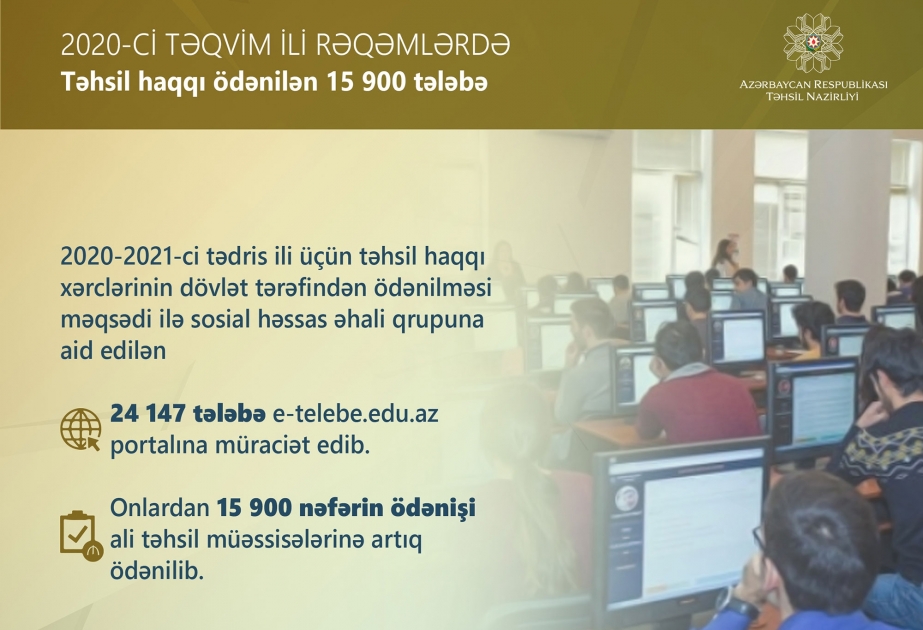 2020-ci təqvim ili rəqəmlərdə - həssas qruplardan olan tələbələrə dəstək