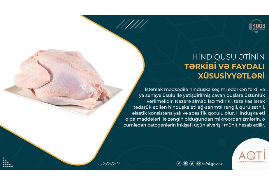 Hind quşu ətinin tərkibi və faydalı xüsusiyyətləri