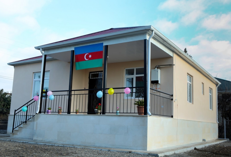 Şəhid ailələrinə və Qarabağ müharibəsi ilə əlaqədar əlilliyi olan şəxslərə 60-dək fərdi ev təqdim olunub