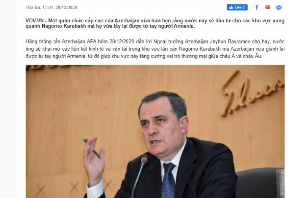 İqtisadi və nəqliyyat əlaqələrinin bərpası Cənubi Qafqazın Asiya-Avropa ticarətindəki rolunu gücləndirəcək