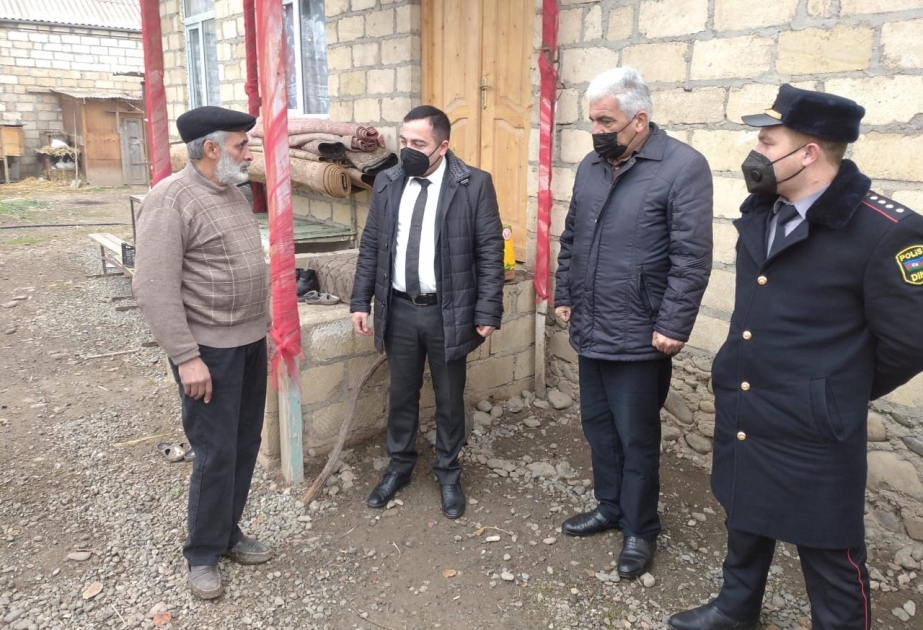 Samuxda şəhid ailələri ziyarət edilib