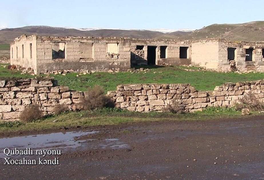 Müdafiə Nazirliyi Qubadlı rayonunun Xocahan kəndinin videogörüntülərini paylaşıb VİDEO