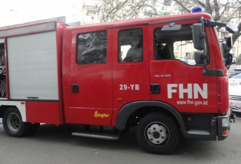 Sabunçu rayonunda baş verən yanğın söndürülüb