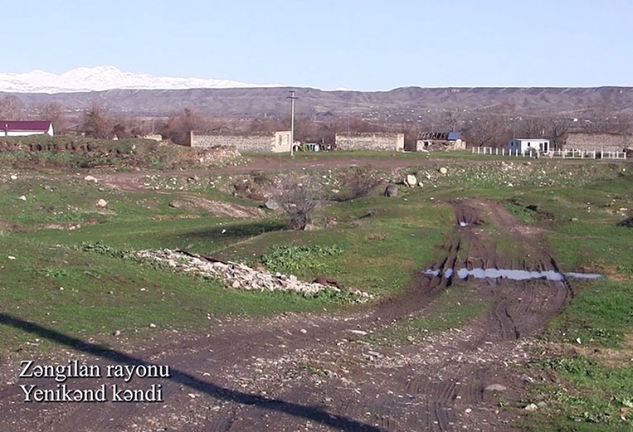 Müdafiə Nazirliyi Zəngilan rayonunun Yenikənd kəndindən videogörüntülər paylaşıb VİDEO