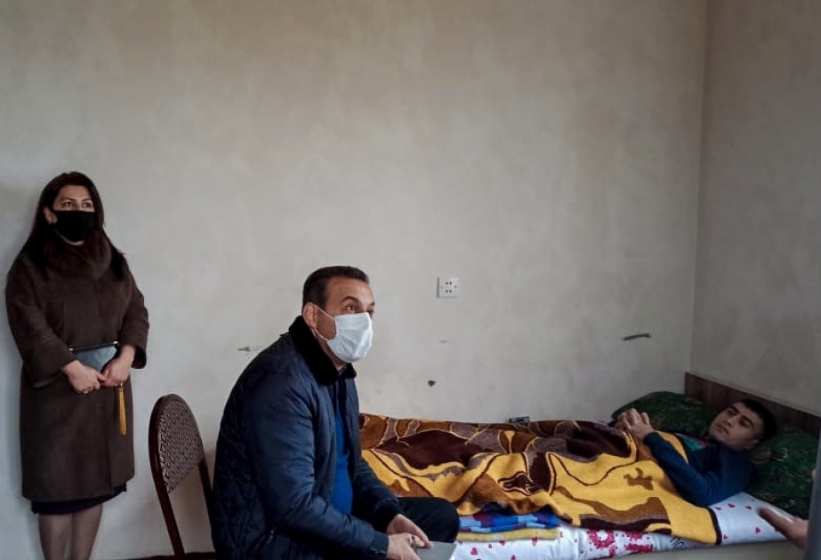 Daha bir qazi ailəsi ilə bağlı dəstək işləri aparılır