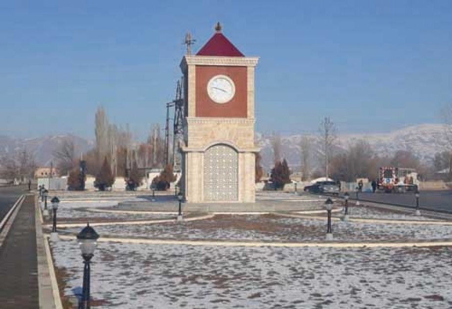 Şərur şəhərində Saat Meydanının tikintisi yekunlaşmaq üzrədir