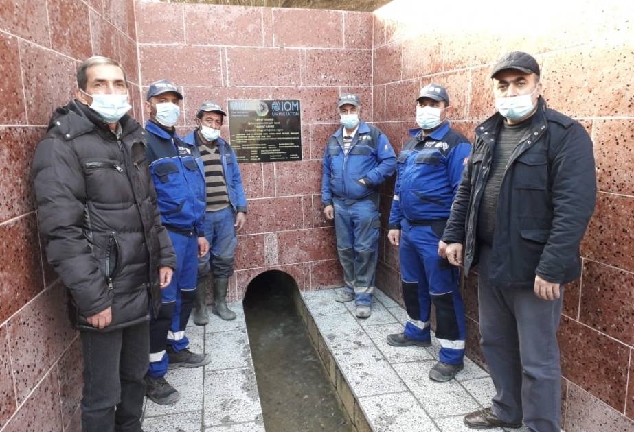 Ağdamda bərpa olunmuş kəhriz yerli icmaya təhvil verilib