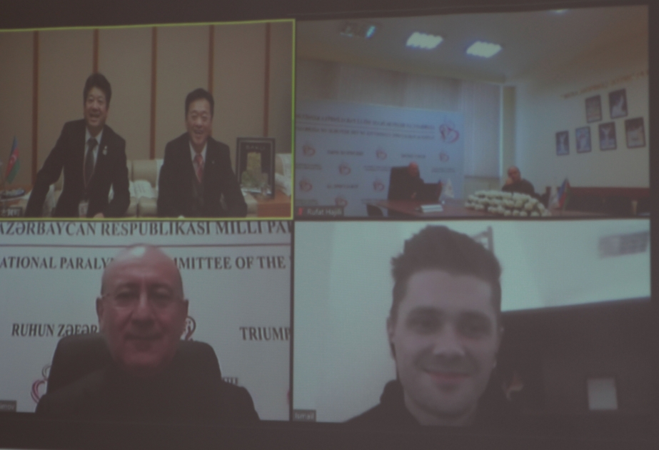 Azərbaycan Milli Paralimpiya Komitəsinin prezidenti Yaponiyanın Şika şəhərinin meri ilə görüşüb