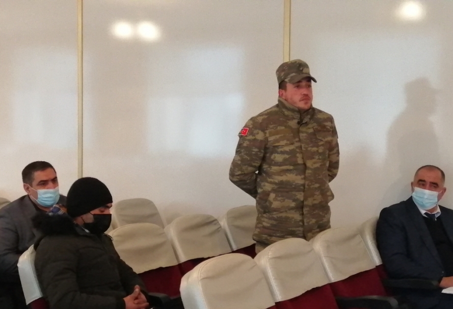 Göyçayda Vətən müharibəsinin bir qrup iştirakçısı ilə görüş olub