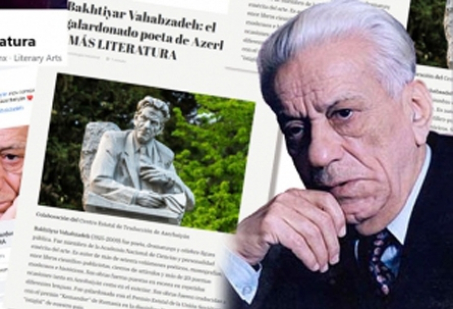 Bəxtiyar Vahabzadə yaradıcılığı Meksika portalında