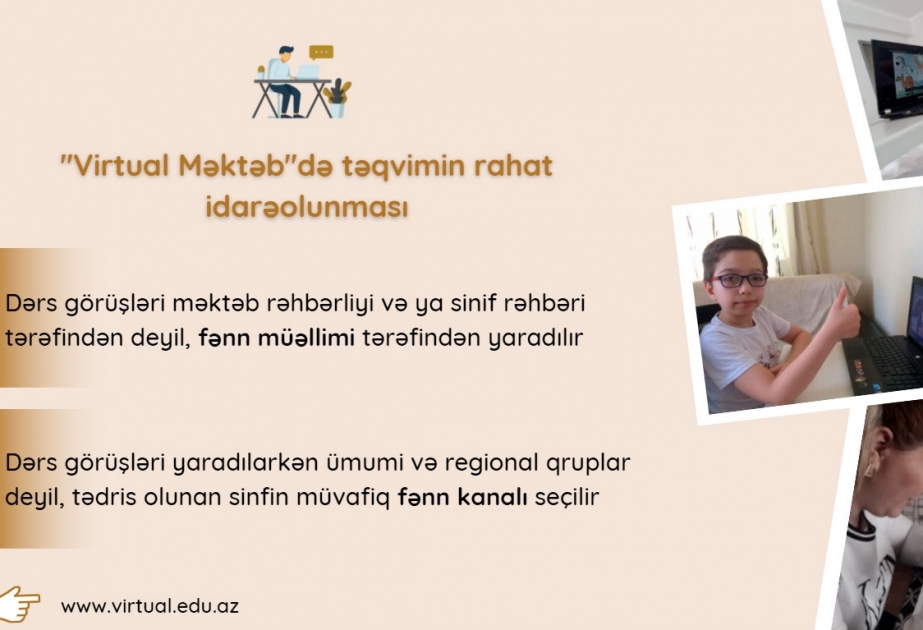 “Virtual məktəb”də təqvim cədvəlləri yenilənir