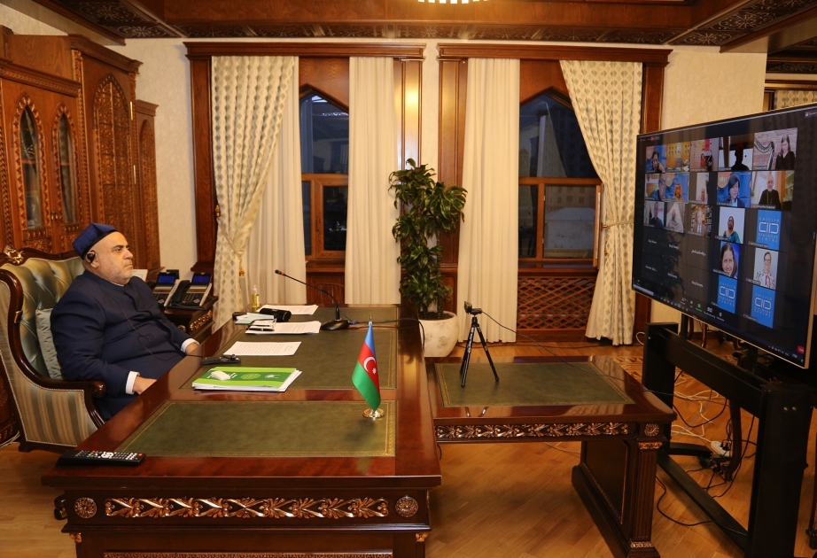 Qafqaz Müsəlmanları İdarəsinin sədri KAICIID-in vebinarında iştirak edib