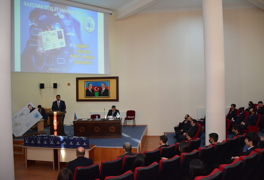 Naxçıvan Dövlət Universitetində “Smart” tələbə kartlarının təqdimatı olub