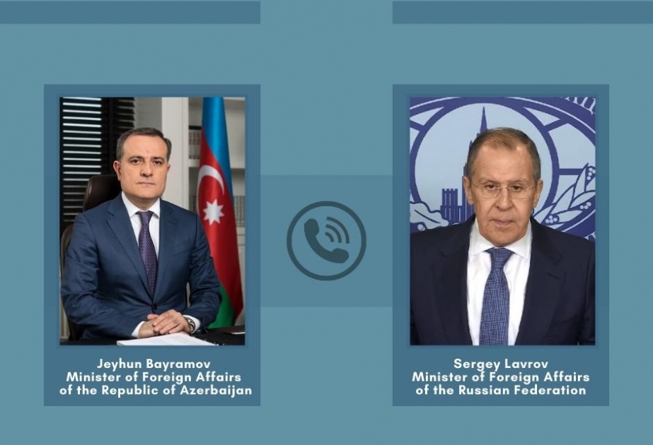 Azərbaycan və Rusiyanın xarici işlər nazirləri arasında telefon danışığı olub