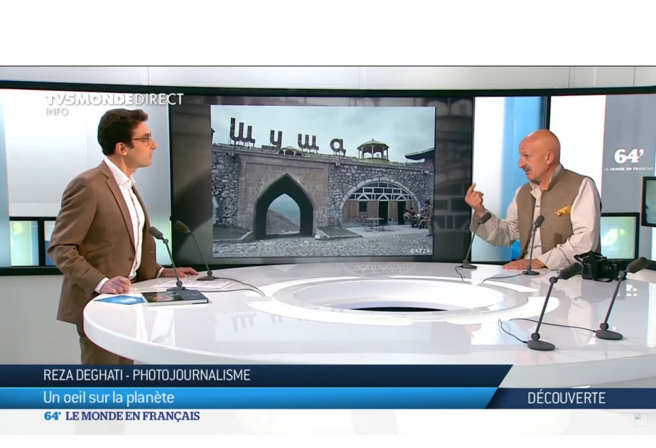 Reza Deqati Fransanın TV5MONDE kanalında Şuşanın tarixindən, erməni vəhşiliklərindən və Azərbaycan multikulturalizmindən bəhs edib VİDEO