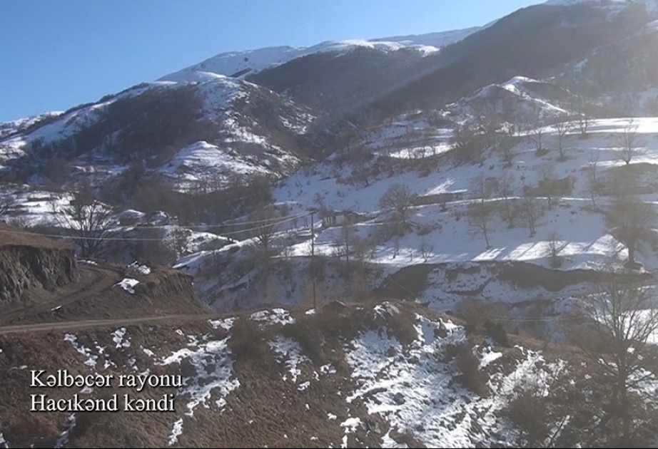 Le ministère de la Défense diffuse des images du village de Hadjikend du district de Kalbadjar VIDEO