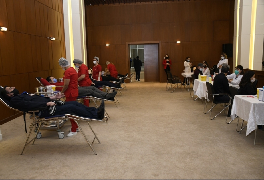 Yeni Azərbaycan Partiyasının təşəbbüsü ilə qanvermə aksiyası keçirilib