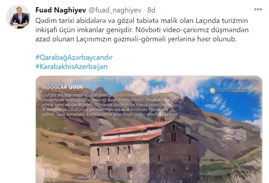 Laçının gəzməli-görməli yerləri haqqında videoçarx hazırlanıb  VİDEO   