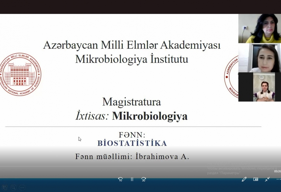 Mikrobiologiya İnstitutunda magistrantların qış imtahan sessiyası davam edir