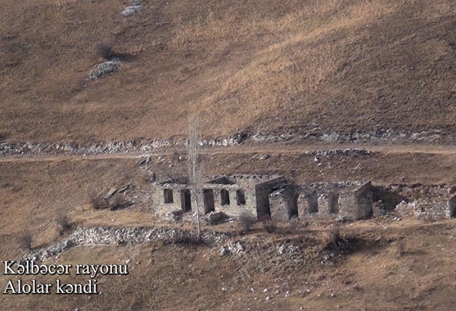 Müdafiə Nazirliyi Kəlbəcər rayonunun Alolar kəndinin videogörüntülərini paylaşıb VİDEO