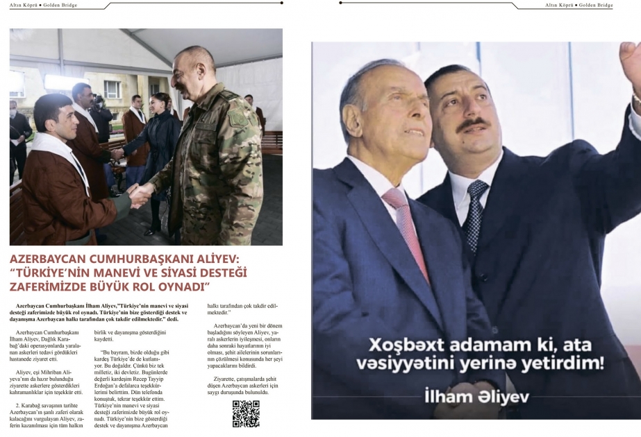 Qırğızıstanın “Altın körpü” jurnalının son nömrəsi Vətən müharibəsində Azərbaycanın Qələbəsinə həsr olunub