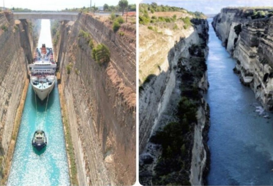 Yunanıstanın Korinf kanalı torpaq sürüşməsi nəticəsində bağlanıb