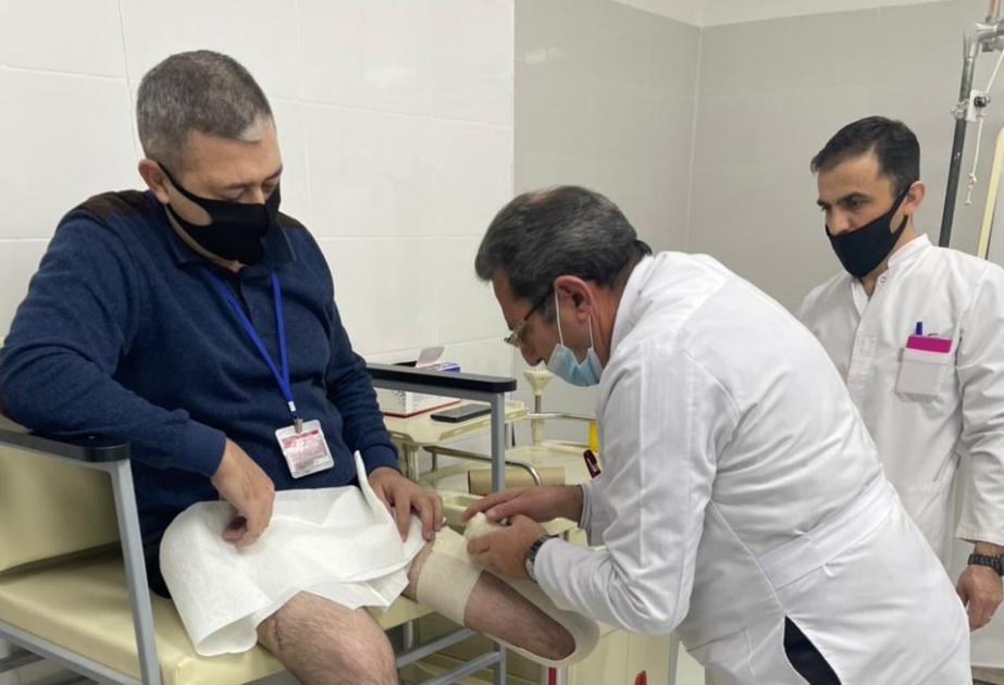 Döyüşlərdə yaralanmış zabitimiz yüksək texnologiyalı protezlə təmin ediləcək