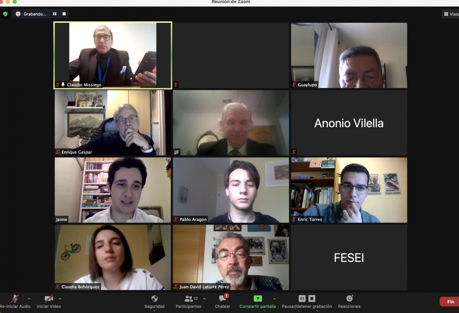 En Madrid se celebró una videoconferencia dedicada al 31º aniversario de la tragedia del 20 de Enero