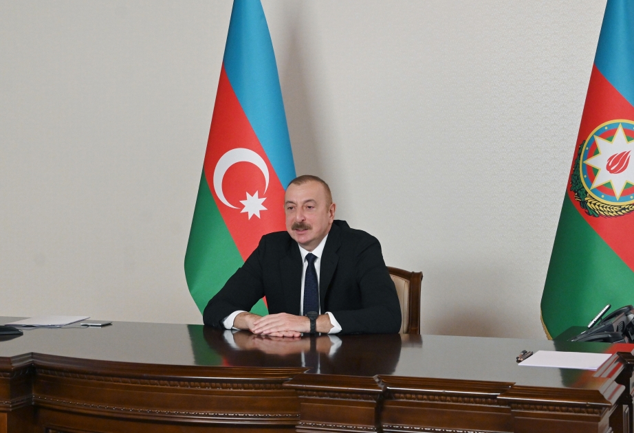 Treffen zwischen Präsident Ilham Aliyev und seinem turkmenischen Amtskollegen Gurbanguly Berdimuhamedow in einem Videokonferenzformat VIDEO