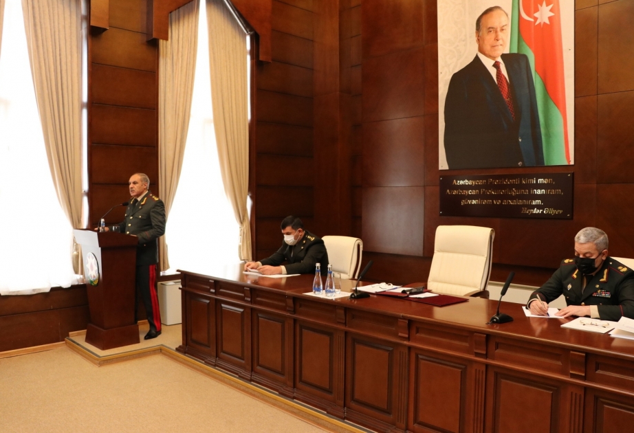 Hərbi Prokurorluqda kollegiya iclası keçirilib