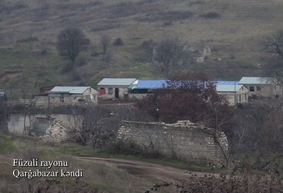 Azerbaijan’s Defense Ministry releases video footages of Garghabazar village, Fuzuli district VIDEO