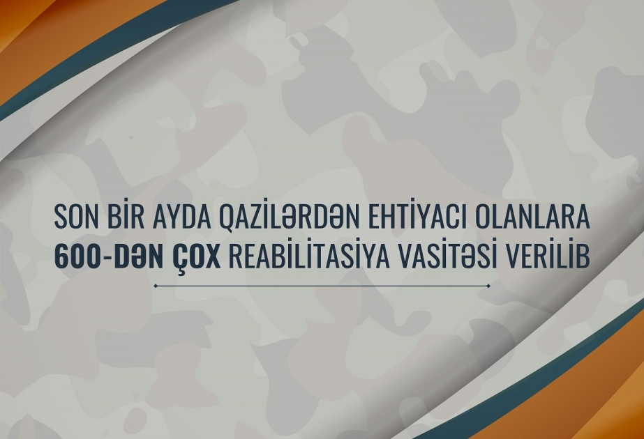 Son bir ayda qazilərdən ehtiyacı olanlara 600-dən çox reabilitasiya vasitəsi verilib