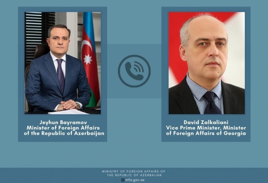 Azerbaijani, Georgian FMs hold phone talk