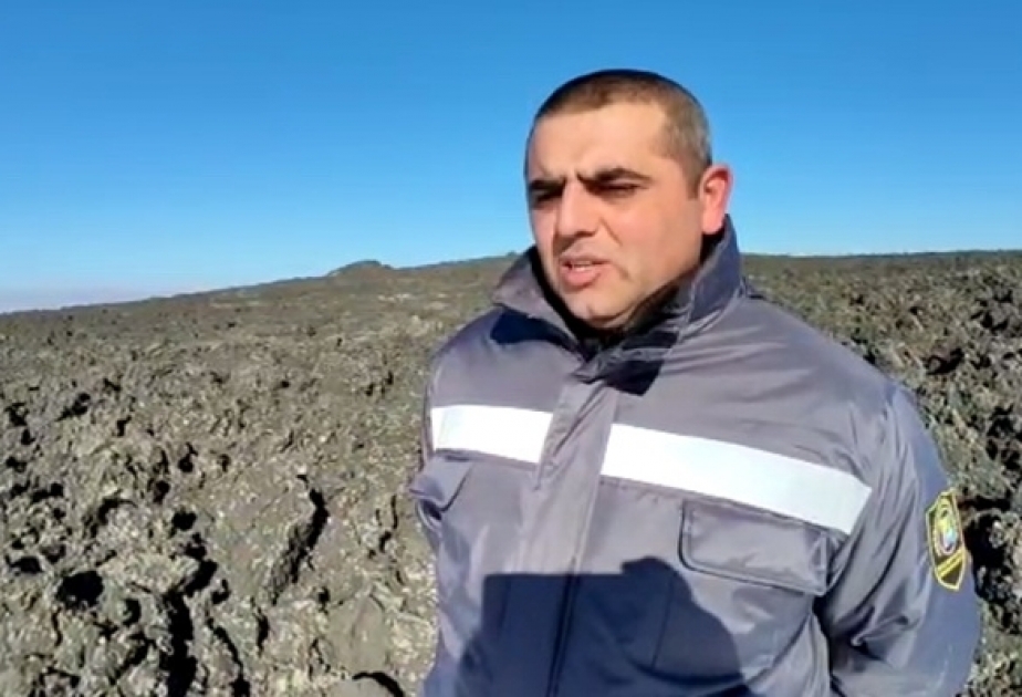 Los productos volcánicos expulsados del volcán de lodo Gushchu cubren una superficie de 3 ha