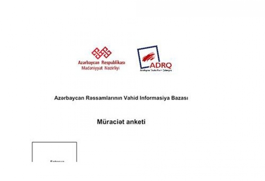 Rəssamların vahid informasiya bazasına əlavə edilməsi prosesi davam edir