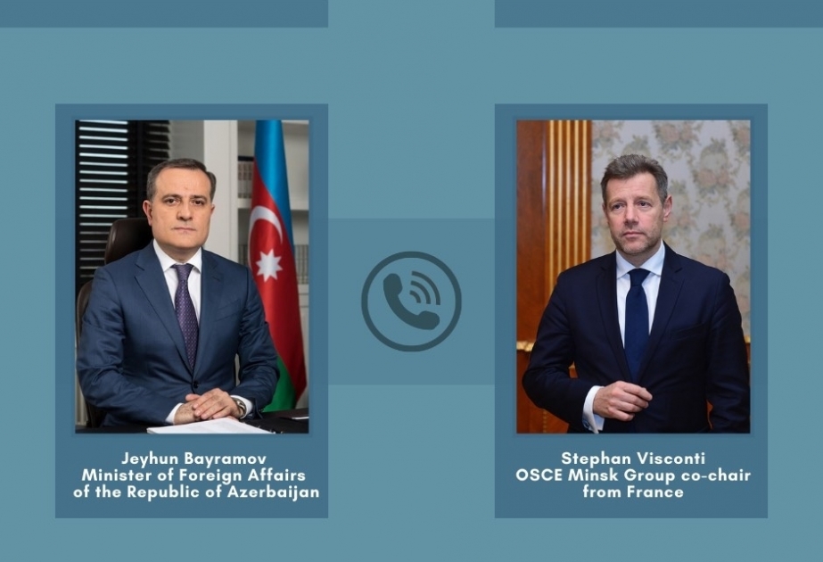 Azərbaycanın xarici işlər naziri ilə ATƏT-in Minsk qrupunun fransalı həmsədri arasında telefon danışığı olub