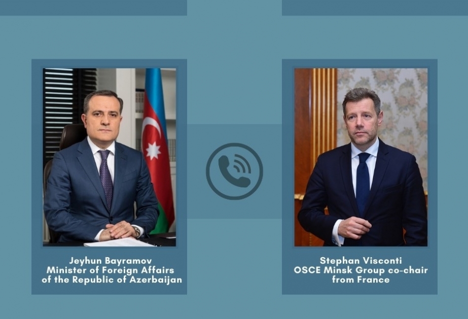 مكالمة هاتفية بين وزير الخارجية الاذربيجاني والرئيس المشارك الفرنسي لمجموعة مينسك