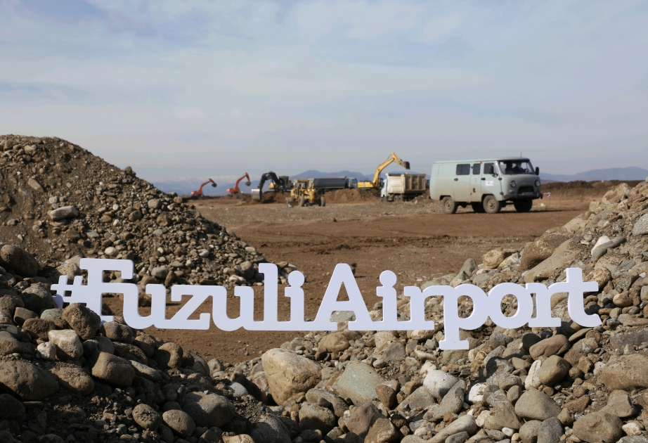 Füzuli aeroportunun uçuş-enmə zolağının tikintisinin cari ildə başa çatdırılması planlaşdırılır