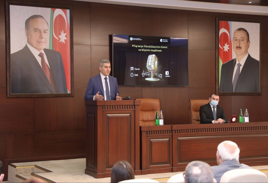 “Miqrasiya könüllülərinin himni”nin klipi təqdim edilib