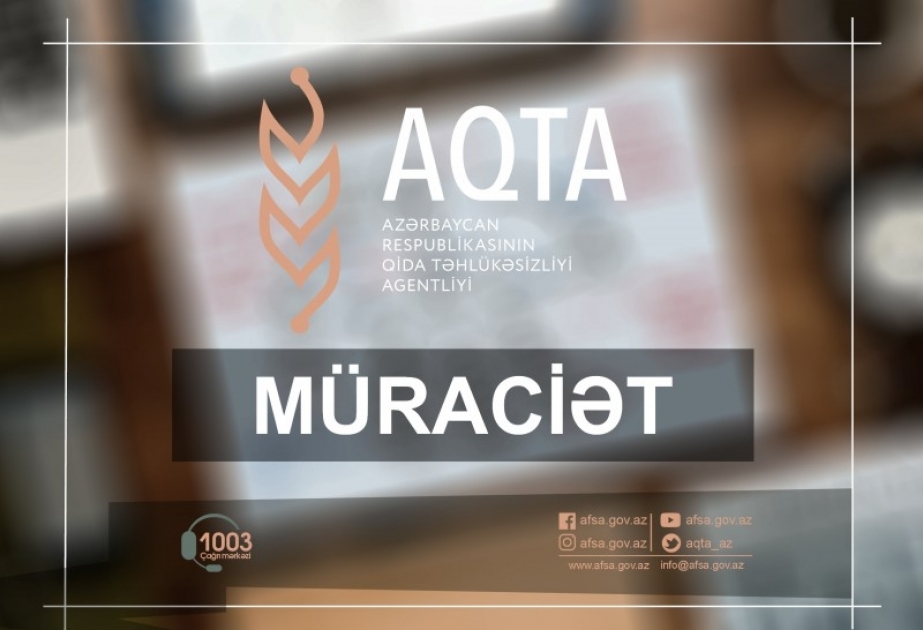 AQTA quş əti və digər quşçuluq məhsullarının satışı ilə məşğul olan sahibkarlara müraciət edib